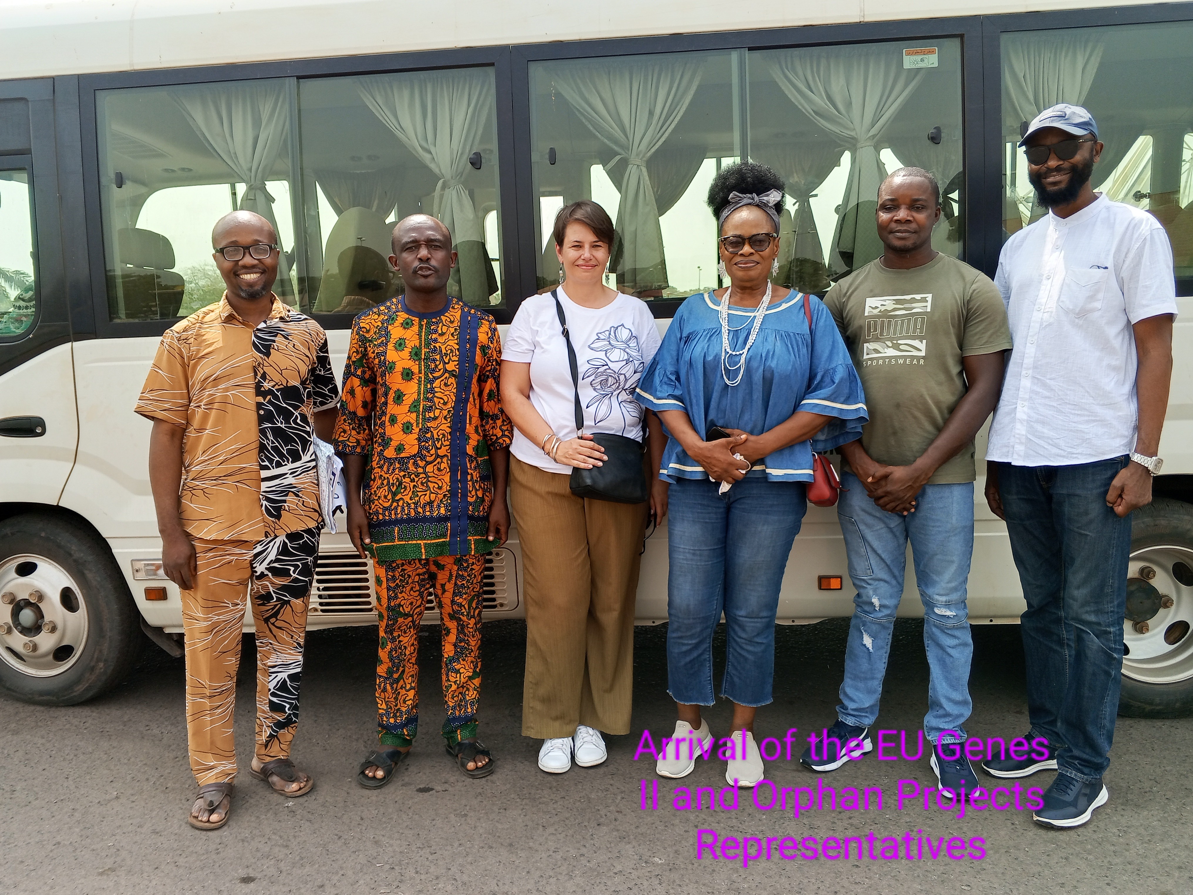 Arrival of the EU GENES II and Orphan Projects Representatives