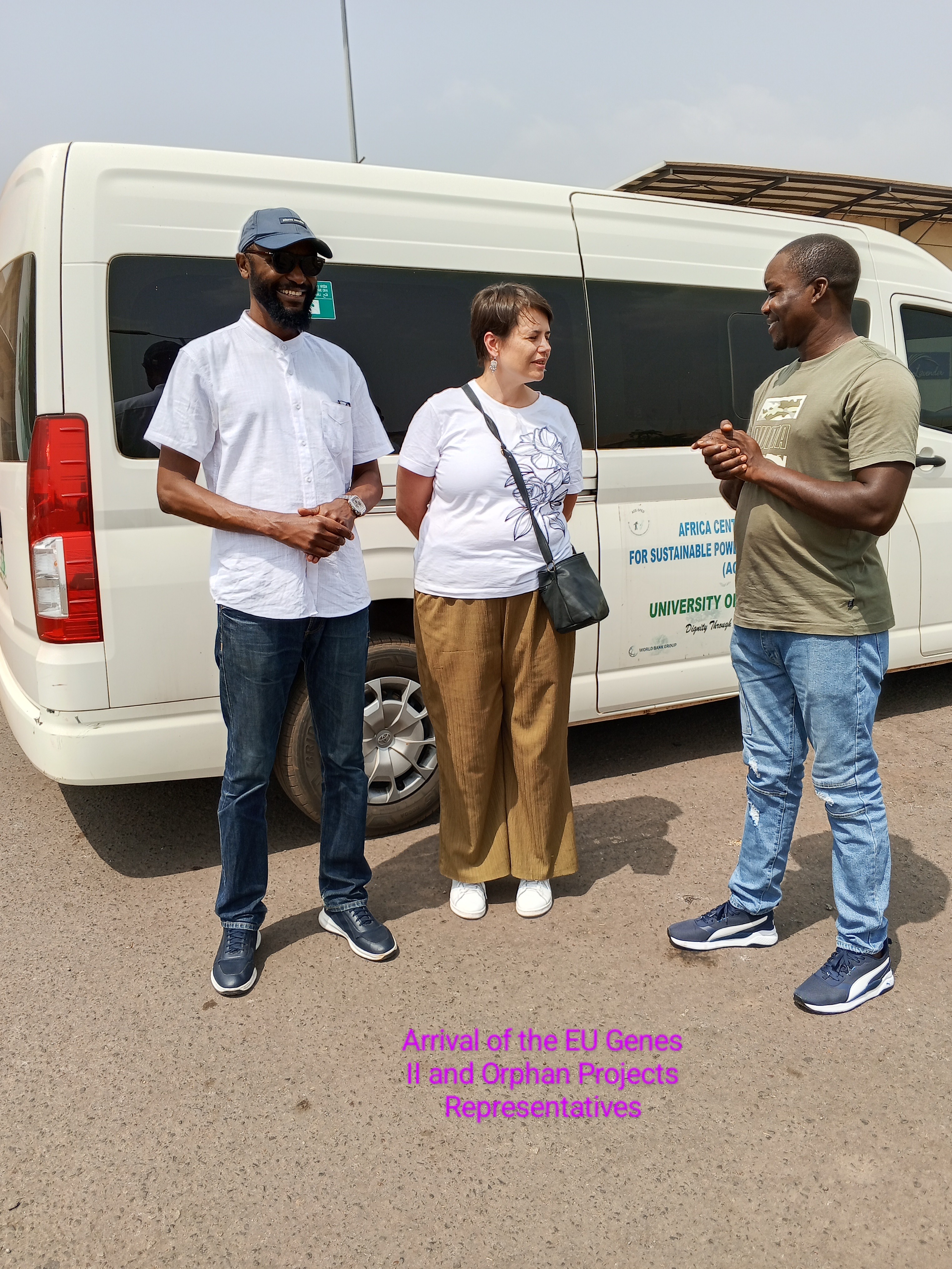 Arrival of the EU GENES II and Orphan Projects Representatives