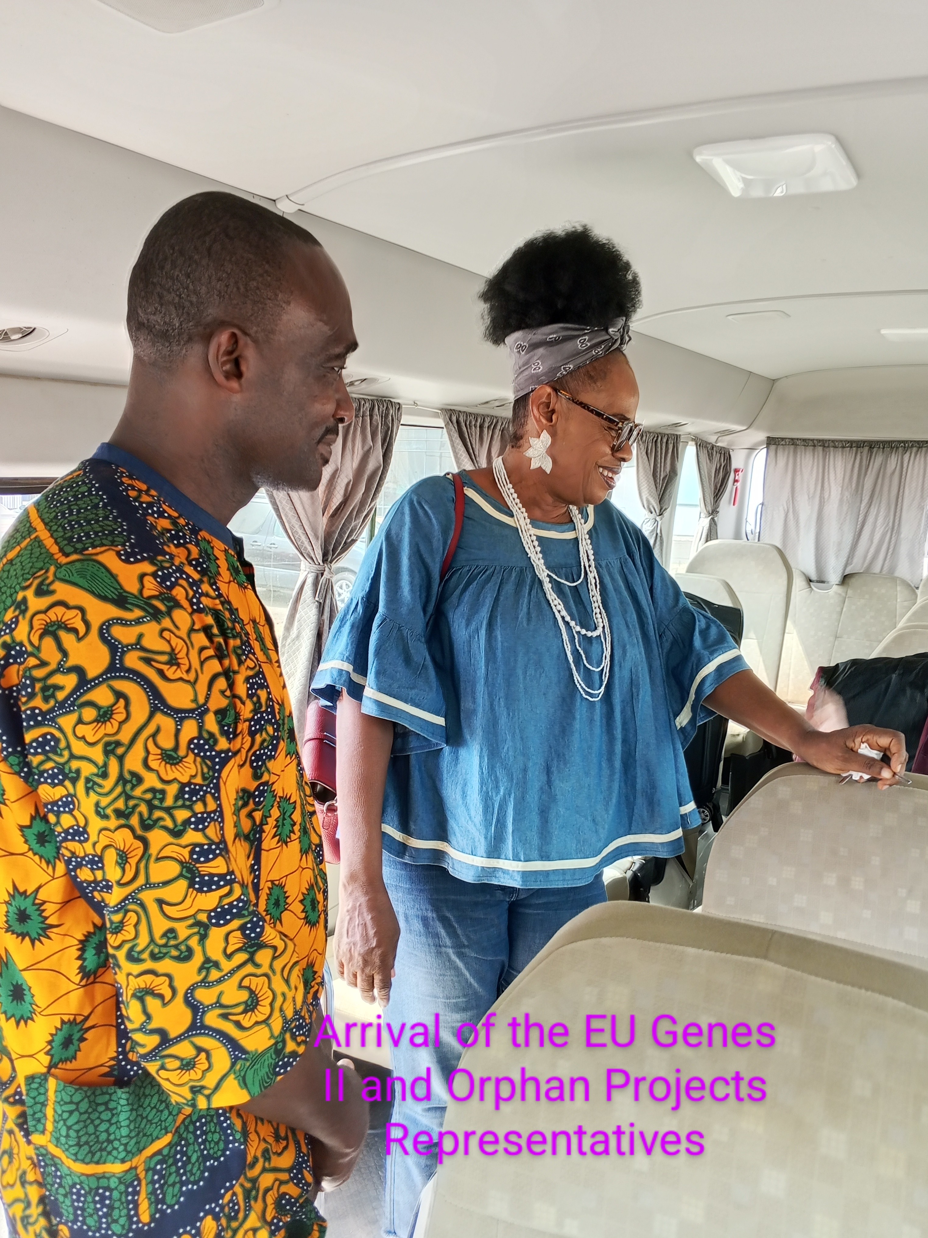 Arrival of the EU GENES II and Orphan Projects Representatives